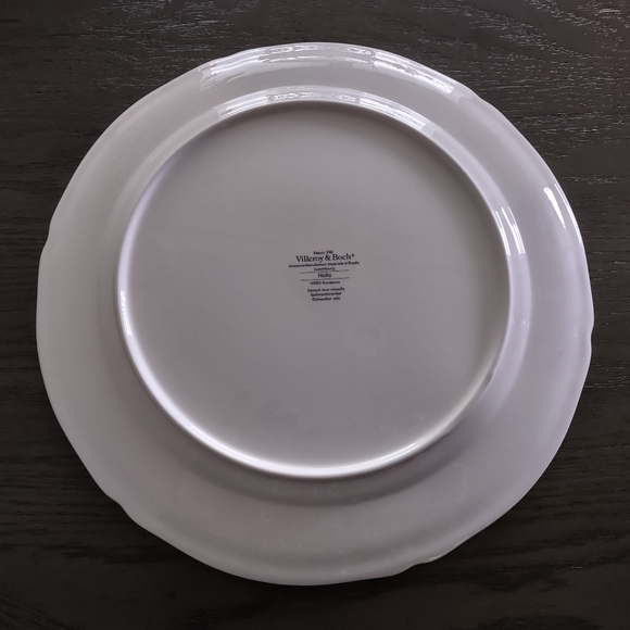 ‼️SOLD‼️ Villeroy & Boch Holly Large 12 3/8"  Round Serving Dish Plate - Picture 4 of 9